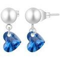 Boucles oreilles Sc Crystal B3072-ARGENT-BLEU Grenoble