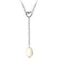 Colliers sur Grenoble : Collier Sc Crystal B3056-ARGENT-WHITE Argent&eacute;