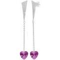 Boucles oreilles Sc Crystal BS3064-ARGENT-FUSH Grenoble