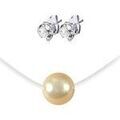 Collier Sc Boh&egrave;me B1863-8-CREAM-SN027+BO Argent&eacute; Grenoble