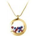 Colliers sur Grenoble : Collier Sc Boh&egrave;me BS1362-DORE-TRICOLORE Dor&eacute;