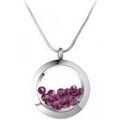Collier Sc Crystal BS1362-ARGENT-VIOLET Grenoble