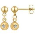 Boucles oreilles Sc Boh&egrave;me BD4184-DORE-DIAMANT Dor&eacute; Grenoble