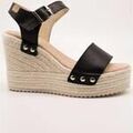 Chaussures d&eacute;contract&eacute;es femme sur Grenoble : Espadrilles Castell 2384 Negro