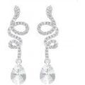 Boucles oreilles Sc Crystal BS4145-CRYS Argent&eacute; Grenoble