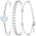 Bracelets Sc Crystal BS4390-CRYS-SB048-ARGENT+B2882 Argent&eacute; Grenoble