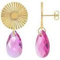 Boucles oreilles Sc Boh&egrave;me BS4415-SE042-DORE-ROSE Rose Grenoble