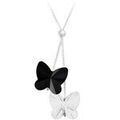 Colliers sur Grenoble : Collier Sc Crystal BS161-SN016-JET-CRYS Argent&eacute;