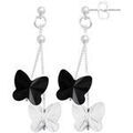 Boucles oreilles Sc Crystal BS161-SE008-JET+CRYS Argent&eacute; Grenoble