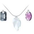 Colliers sur Grenoble : Collier Sc Crystal 6435-16-SINI+6438-16-AMET+6735-26 Argent&eacute;