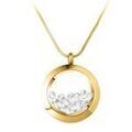 Collier Sc Boh&egrave;me BS1362-DORE-CRYS Blanc Grenoble