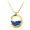 Collier Sc Boh&egrave;me BS1362-DORE-CABL Bleu Grenoble