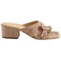 Mules femme sur Grenoble : Mules Sergio Rossi Talons en daim beiges