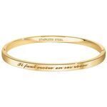 Bracelets Sc Crystal B2541-20-DORE Dor&eacute;