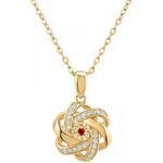 Collier Sc Boh&egrave;me BD2034-DORE-COLLIER-RUBY Dor&eacute;