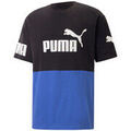 T-shirt Puma T-SHIRT POWER COLORBLOCK TEE NOIR BLEU