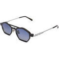 Lunettes de soleil Xlab Col. de page. Argent + clip Cadres Optiques, Argent/Bleu cla Argent&eacute; Grenoble