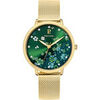 Montre Pierre Lannier Montre Femme TALLIA Vert Acier milanais Dor&eacute; Vert