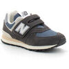 Baskets basses enfant New Balance Chaussures de sport &agrave; scratch pour enfant PV574 Noir