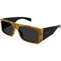Lunettes sur Grenoble : Lunettes de soleil Saint Laurent SL 635 ACETATE Lunettes de soleil, Havana/Noir, 58 mm
