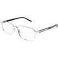 Lunettes sur Grenoble : Lunettes de soleil Saint Laurent SL 666 Cadres Optiques, Argent/Transparent, 58 mm Argent&eacute;