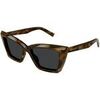 Lunettes de soleil Saint Laurent SL 657 Lunettes de soleil, Havana/Noir, 54 mm