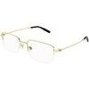 Lunettes de soleil Montblanc MB0313OA Cadres Optiques, Or/Transparent, 54 mm Dor&eacute;