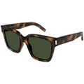 Lunettes sur Grenoble : Lunettes de soleil Saint Laurent SL 507 Lunettes de soleil, Havana/Vert, 54 mm