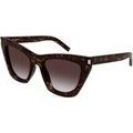 Lunettes sur Grenoble : Lunettes de soleil Saint Laurent SL 214 KATE Lunettes de soleil, Havana/Violet, 55 mm