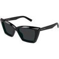 Lunettes sur Grenoble : Lunettes de soleil Saint Laurent SL 657 Lunettes de soleil, Noir/Noir, 54 mm