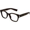 Lunettes de soleil Saint Laurent SL 722 Cadres Optiques, Havana/Transparent, 51 mm