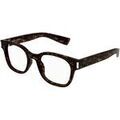 Lunettes sur Grenoble : Lunettes de soleil Saint Laurent SL 722 Cadres Optiques, Havana/Transparent, 51 mm