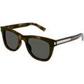 Lunettes sur Grenoble : Lunettes de soleil Saint Laurent SL 712 Lunettes de soleil, Havana/Gris, 52 mm