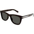 Lunettes sur Grenoble : Lunettes de soleil Saint Laurent SL 712 Lunettes de soleil, Havana/Gris, 52 mm