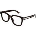 Lunettes sur Grenoble : Lunettes de soleil Saint Laurent SL 711 OPT Cadres Optiques, Havana/Transparent, 52 mm