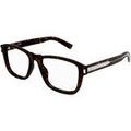 Lunettes sur Grenoble : Lunettes de soleil Saint Laurent SL 710 OPT Cadres Optiques, Havana/Transparent, 54 mm