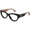 Lunettes de soleil Gucci GG1665O Cadres Optiques, Noir/Transparent, 53 mm