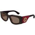 Lunettes de soleil Gucci GG1664S Lunettes de soleil, Havana/Marron, 51 mm Grenoble