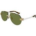 Lunettes de soleil Bottega Veneta BV1342S Lunettes de soleil, Or/Vert, 59 mm Doré Lunettes de soleil Bottega Veneta BV1342S Lunettes de soleil, Or/Vert, 59 mm Doré Grenoble