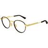 Lunettes de soleil Bottega Veneta BV1337OJ Cadres Optiques, Or/Transparent, 48 mm Dor&eacute;