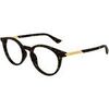 Lunettes de soleil Bottega Veneta BV1335OA Cadres Optiques, Havana/Transparent, 50 mm