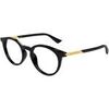 Lunettes de soleil Bottega Veneta BV1335OA Cadres Optiques, Noir/Transparent, 50 mm