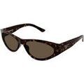 Lunettes sur Grenoble : Lunettes de soleil Balenciaga BB0367S Lunettes de soleil, Havana/Marron, 60 mm