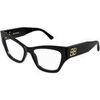 Lunettes de soleil Balenciaga BB0362O Cadres Optiques, Noir/Transparent, 54 mm