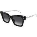 Lunettes sur Grenoble : Lunettes de soleil McQ Alexander McQueen AM0483S Lunettes de soleil, Noir/Gris, 52 mm