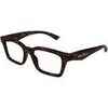 Lunettes de soleil McQ Alexander McQueen AM0476O Cadres Optiques, Havana/Transparent, 53 mm