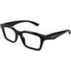 Lunettes de soleil McQ Alexander McQueen AM0476O Cadres Optiques, Noir/Transparent, 53 mm