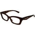 Lunettes de soleil McQ Alexander McQueen AM0474O Cadres Optiques, Havana/Transparent, 52 mm Grenoble