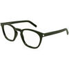 Lunettes de soleil Saint Laurent SL 28 OPT Cadres Optiques, Vert/Transparent, 50 mm