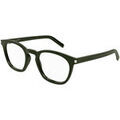 Lunettes sur Grenoble : Lunettes de soleil Saint Laurent SL 28 OPT Cadres Optiques, Vert/Transparent, 50 mm